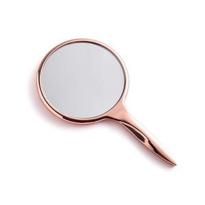 Wholesale Metal Luxury Rose Gold Convenient Handheld Single Side Cosmetic Makeup <b>Mirror</b> - Product Image 3