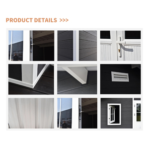 분리형 WPC 메탈 정원 창고, 내구성 좋은 조립식 목조 주택 및 야외 보관 창고 - Product Image 2