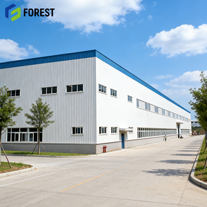 Entrepôt logistique moderne préfabriqué pour centre de livraison express, bâtiment d'entrepôt à grande portée en structure métallique - Product Image 1