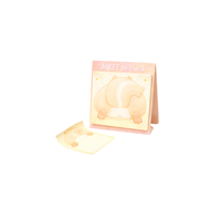 Bloc-notes adhésif parfumé Nicher Animal Stationery Squirrel Butt, notes autocollantes conformes IFRA, OEM/ODM, faible MOQ, 80g