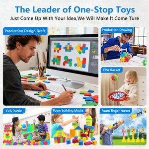 Grand jeu de lancer interactif pour enfants intérieur/extérieur haut de gamme avec logo personnalisé Jouet <span class=keywords><strong>balle</strong></span> collante en EVA pour raquette - Product Image 3