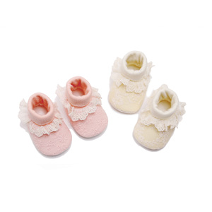 Chaussures en dentelle pour bébé fille, best-seller printemps-automne, semelle souple, nœud papillon, chaussettes-chaussures, premières chaussures pour bébés - Product Image 5