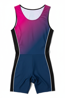 Combinaison de Rame Personnalisée en Polyester Spandex avec Impression par Sublimation, Sans Manches, Séchage Rapide, Unisexe