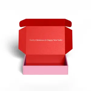 CHING <span class=keywords><strong>TA</strong></span> özel Logo Kraft kağıt nakliye kutusu oluklu siyah gizem Bo ambalaj tedarikçisi Kraft el işi kağıdı mailler posta nakliye - Product Image 5