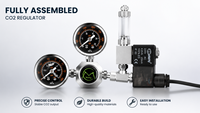 Régulateur de pression de CO2 intelligent pour aquarium, vanne électrique métallique pour aquarium planté, contrôle du dioxyde de carbone