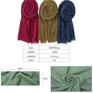 Pañuelo Hijab Fino de Algodón de Color Puro 2026 para Mujer, Chales y Pañuelos para la Cabeza, Pañuelos Negros para Hombre, Regalo - Product Image 4