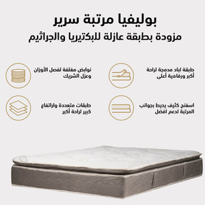 Lit en mousse d'hôtel de fabricant professionnel de haute qualité sommeil sonore 12 couches Polivia matelas en Latex naturel département de chambre à coucher - Product Image 5