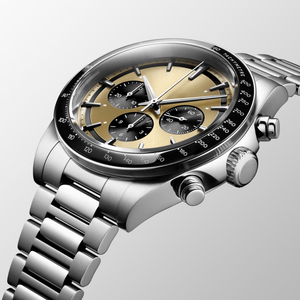 Men's <b>Chronograph</b> <b>Automatic</b> Watch Stainless Steel Bracelet Tachymeter Bezel Sapphire Crystal Sport Wristwatch Longinesing - Product Image 4