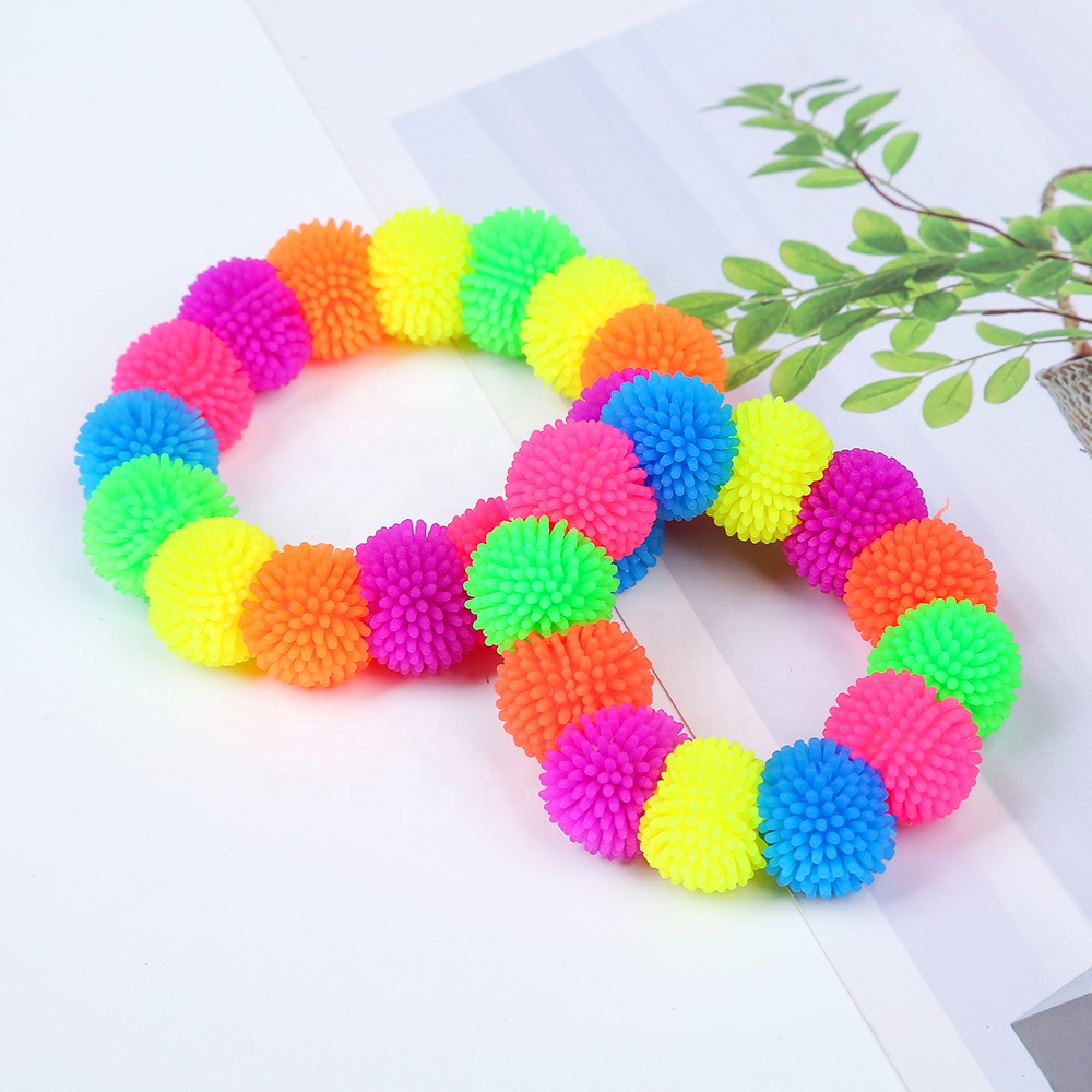Modern color children's bracelet TPR elastic children's toy bracelet children's soft glue toy