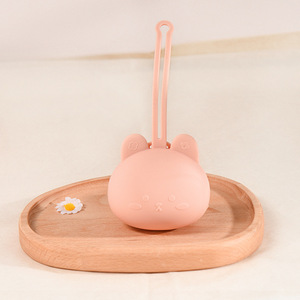 2024 nouvelle idée de produit sans BPA mignon Silicone <span class=keywords><strong>porte</strong></span>-sucette étuis de qualité alimentaire boîte de rangement conteneur pour salle de bain - Product Image 5