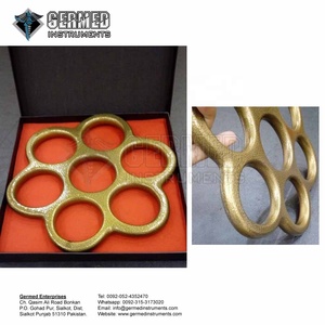 Anillos de Suspensión de Panal / Anillo de Aluminio de Panal con Dorado / Anillo de Aluminio de Panal con Texturas Grises - Product Image 4