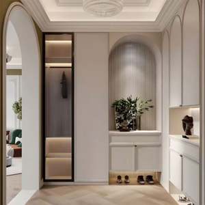 Muebles de Salón Modernos de Gran Capacidad Personalizables, Estilo Viento, Armarios de Entrada, Armarios de Almacenamiento para Porche, Madera, Separador de Ambientes para el Hogar - Product Image 1