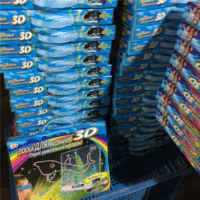 Vente chaude éducatif enfants magique 3d led planche à dessin bricolage 3d magique tapis de dessin pour enfants drôle jouet enfants