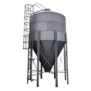 zhmit Outdoor galvanized silo export wholesale grain silo feed storage equipment