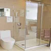 Cabine de douche modulaire en verre trempé pour salle de bain, grande salle de douche en verre trempé