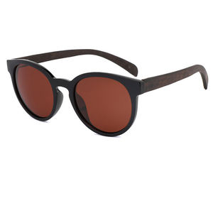 Gafas de Sol Unisex de Moda Hechas a Mano con Montura Vintage de Madera de Zebra y Bambú Polarizadas - Product Image 2