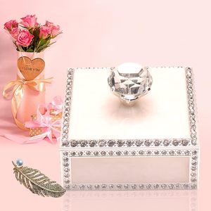 Campione personalizzato ragazze signore orecchini di <span class=keywords><strong>velluto</strong></span> scatola di immagazzinaggio modelli da viaggio scatola portagioie portatile - Product Image 6
