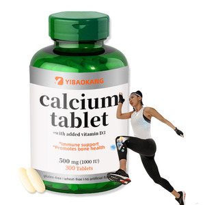 Tablet Kalsium Vitamin D3 500mg dari Pabrik OEM/ODM, Mendukung Imunitas, Kesehatan Tulang, Memperkuat Gigi, 300 Tablet untuk Dewasa dan Ibu Hamil - Product Image 1