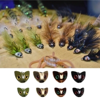 Vampfly Fliegenbinden Fischkopf Mehrfarbige Fischmasken Streamer-Bindematerial S L Sculpin Helm Streamer Fliegenbindematerial
