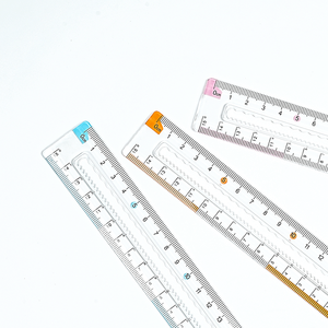 Righello in Plastica Trasparente a Doppia Onda <span class=keywords><strong>di</strong></span> Alta Qualità 15cm Marca Xinwanrun per Studenti e Bambini Promozionale per Disegno - Product Image 4