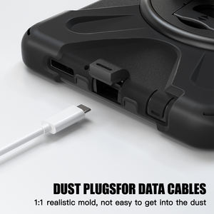 Étui de protection <span class=keywords><strong>hybride</strong></span> robuste pour tablette Samsung Galaxy Tab A9 8,7 <span class=keywords><strong>pouces</strong></span> X110/X115 avec béquille, dragonne et coque de protection - Product Image 4