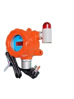 Détecteur de gaz autonome en alliage d'aluminium orange, détecteur de gaz combustible, analyseur de méthane et de propane, alarme sonore et lumineuse