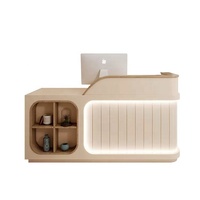 Comptoir d'Accueil de Luxe au Design Créatif, Moderne et Simple pour Petit Salon ou Institut de Beauté