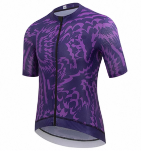 Maillot de cyclisme à manches courtes léger, personnalisé, imprimé par sublimation, séchage rapide, multicolores, pour hommes et femmes, pour les courses sur route et les événements de club - Product Image 1