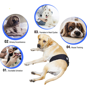 Couches pour animaux de compagnie lavables et réutilisables personnalisées couches pour chiens à absorption pour chiots mâles - Product Image 6