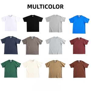 <span class=keywords><strong>Camiseta</strong></span> de Alta Calidad para <span class=keywords><strong>Hombre</strong></span>, 100% Algodón, 400 g/m², Cuello Ajustado, Estilo Urbano, Lisa, para Impresión de Logotipo Personalizado - Product Image 5