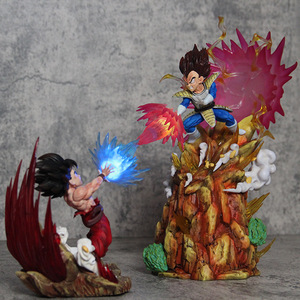 Dragoned Ball Z <span class=keywords><strong>Goku</strong></span> <span class=keywords><strong>VS</strong></span> <span class=keywords><strong>Vegeta</strong></span> Glowing Figure 27cm PVC Resin Model Toy Wholesale Anime Related <span class=keywords><strong>Goku</strong></span> Action Figure s - Product Image 2