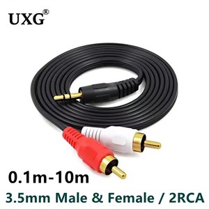 Cable estéreo de 0.1m con conector <span class=keywords><strong>Jack</strong></span> 3.5mm <span class=keywords><strong>a</strong></span> <span class=keywords><strong>RCA</strong></span> <span class=keywords><strong>hembra</strong></span>, <span class=keywords><strong>adaptador</strong></span> en Y de 3.5mm <span class=keywords><strong>a</strong></span> <span class=keywords><strong>2</strong></span> <span class=keywords><strong>RCA</strong></span> <span class=keywords><strong>macho</strong></span>/<span class=keywords><strong>hembra</strong></span>, conector auxiliar de <span class=keywords><strong>audio</strong></span> para auriculares y música - Product Image 1