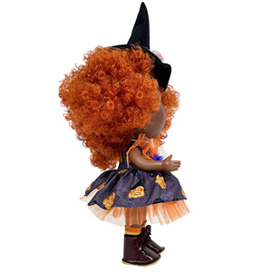 Soft and Shiny Plush Spanish Fashion Luxury Modern Munecas Mia Halloween Mulata Customized OEM Original Design Doll - Product Image 2