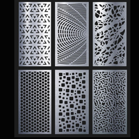 Paravent décoratif en métal découpé au laser, panneau en aluminium pour l'intérieur et l'extérieur, séparation de jardin, logo personnalisé