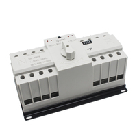 Interruptor de Transferencia Automática de Energía Dual Monofásico/Trifásico NALEI NLQ3-125/4P para Generador 220/380V 100A con Capacidad de Ruptura de 20kA