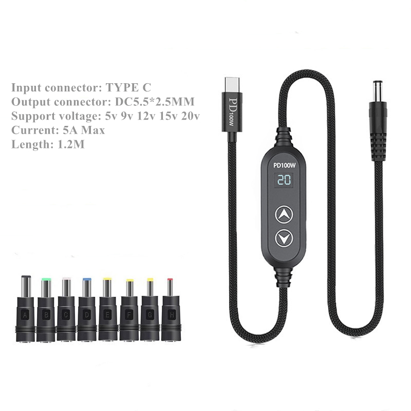 Black - with 8 adapters - 1