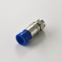 Cable de antena personalizado de 75ohm, Conector de compresión macho tipo F coaxial Rf a prueba de agua para Cable RG6
