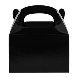 Đen tùy chỉnh thiết kế compostable dùng một lần tái chế giấy trắng Đảng đầu hồi Hộp bao bì với xử lý - Product Image 2