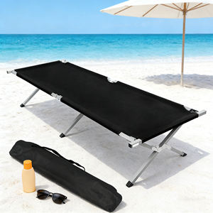 Lit de camping pliable - Lit portable robuste de 330 lb avec sac de transport pour le camping en plein air, la <span class=keywords><strong>plage</strong></span>, la sieste au bureau et l'utilisation en intérieur - Product Image 1