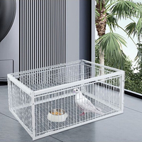 Cage piège multifonction pour oiseaux et pigeons, cage de capture d'animaux avec deux entrées à sens unique, en métal, facile à utiliser, pour l'extérieur