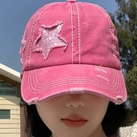 Gorra de béisbol de camionero de alta calidad Diseño de 5 paneles Logotipo personalizado Publicidad al aire libre Sombrero de cola de caballo de algodón lavado suave