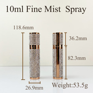 Cổ Phiếu không có sẵn moq5000 tùy chỉnh sang trọng da Mist Spray chai 10ml chai nước hoa 10ml với Shinny Sticker - Product Image 4
