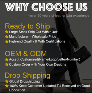 Genuine Cow Leather <b>Crossbody</b> Bag with Long <b>Strap</b> and Handles - Product Image 3