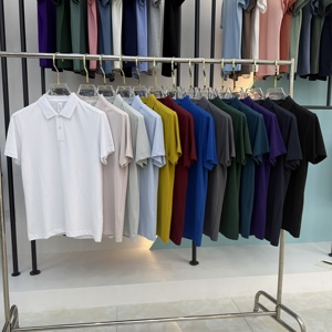 <span class=keywords><strong>Polo</strong></span> de Manga Corta para Hombre, Mezcla de Algodón y Poliéster, Suave y Cómodo, Estilo Casual, para Golf, Aire Libre y Uso Diario - Product Image 1
