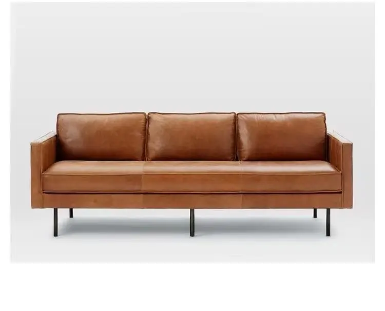 Sofá de luxo preguiçoso único, mobília moderna em couro PU, sofá interno, cadeiras para sala de estar