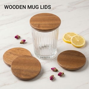 Tapa de Madera Personalizada WeWood de Vietnam, Tapa de Taza de Calidad Alimentaria para Cafetería, Soluciones de Marca para Regalos Corporativos - Product Image 1