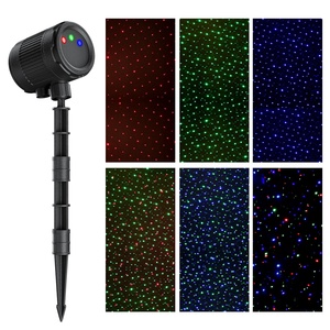 Projecteur laser de Noël extérieur, lumière rouge, verte, bleue, ciel étoilé, lampe de pelouse, lumière paysagère étanche pour la décoration des fêtes - Product Image 4