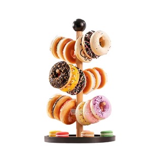 Soporte de madera transfronterizo para donuts, expositor de postres y fiestas, escurridor de vasos para el hogar, expositor de decoración para cumpleaños - Product Image 5