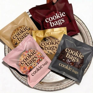 Bolsa de embalaje para alimentos laminada con impresión digital, con cierre hermético de tres lados, de 3.5g, con cierre de cremallera superior, para galletas. - Product Image 1