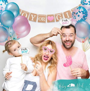 Vrise género revelan globo fiesta 36 pulgadas género revelan chico o chica Banner confeti <span class=keywords><strong>de</strong></span> papel <span class=keywords><strong>de</strong></span> aluminio - Product Image 4